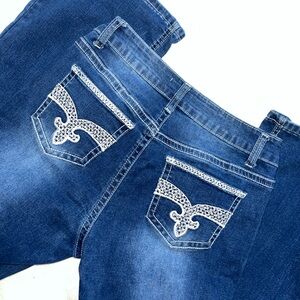 BAMBOO Flare Blue Boot Cut Women's Jeans